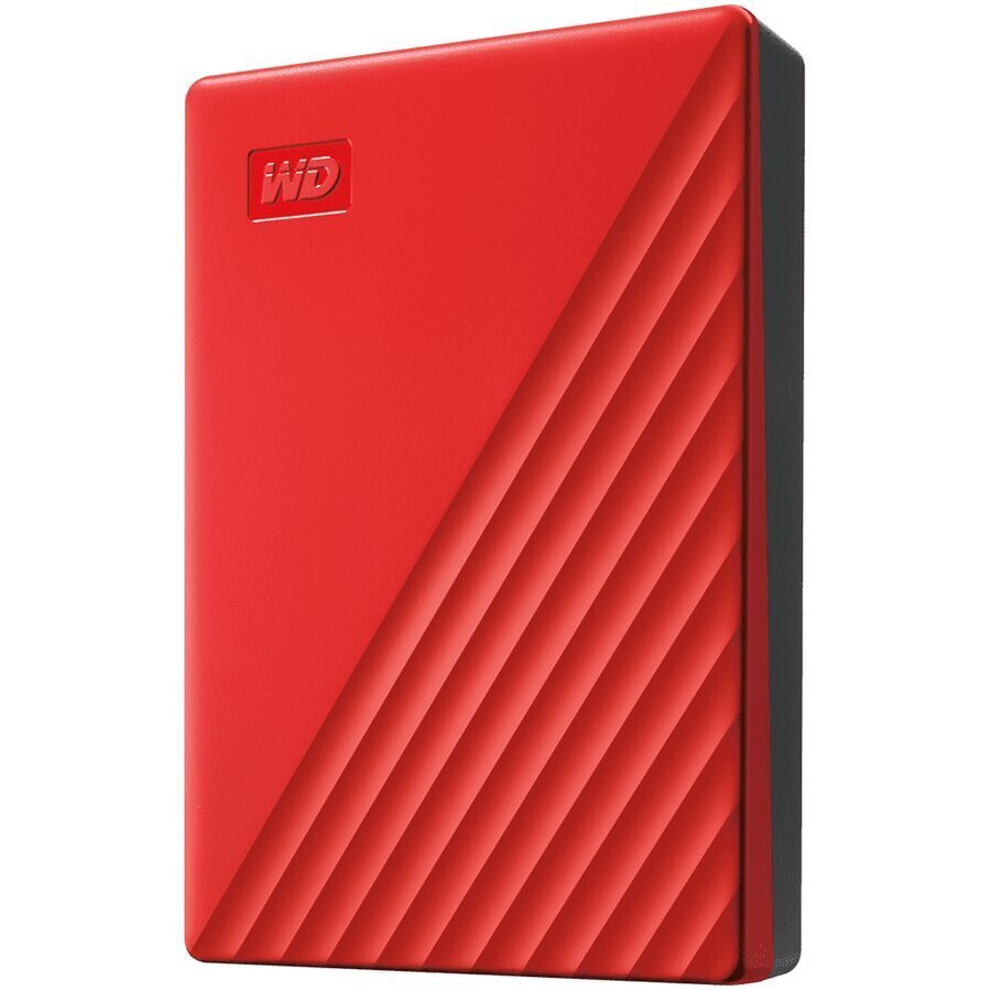 WD My Passport 4TB, USB 3.2, punainen hinta ja tiedot | Ulkoiset kovalevyt | hobbyhall.fi