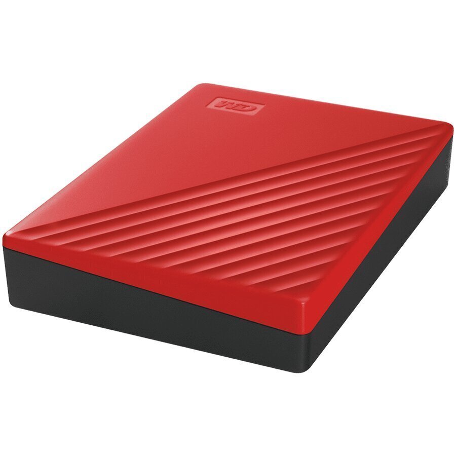 WD My Passport 4TB, USB 3.2, punainen hinta ja tiedot | Ulkoiset kovalevyt | hobbyhall.fi