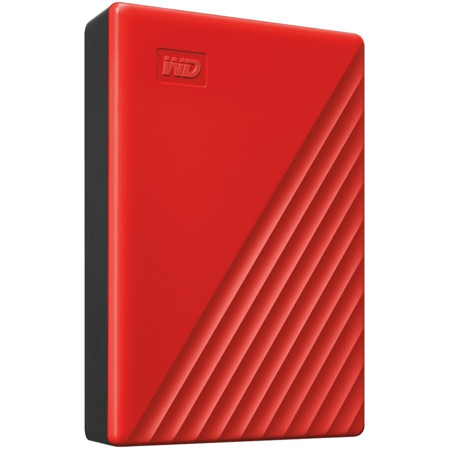 WD My Passport 4TB, USB 3.2, punainen hinta ja tiedot | Ulkoiset kovalevyt | hobbyhall.fi