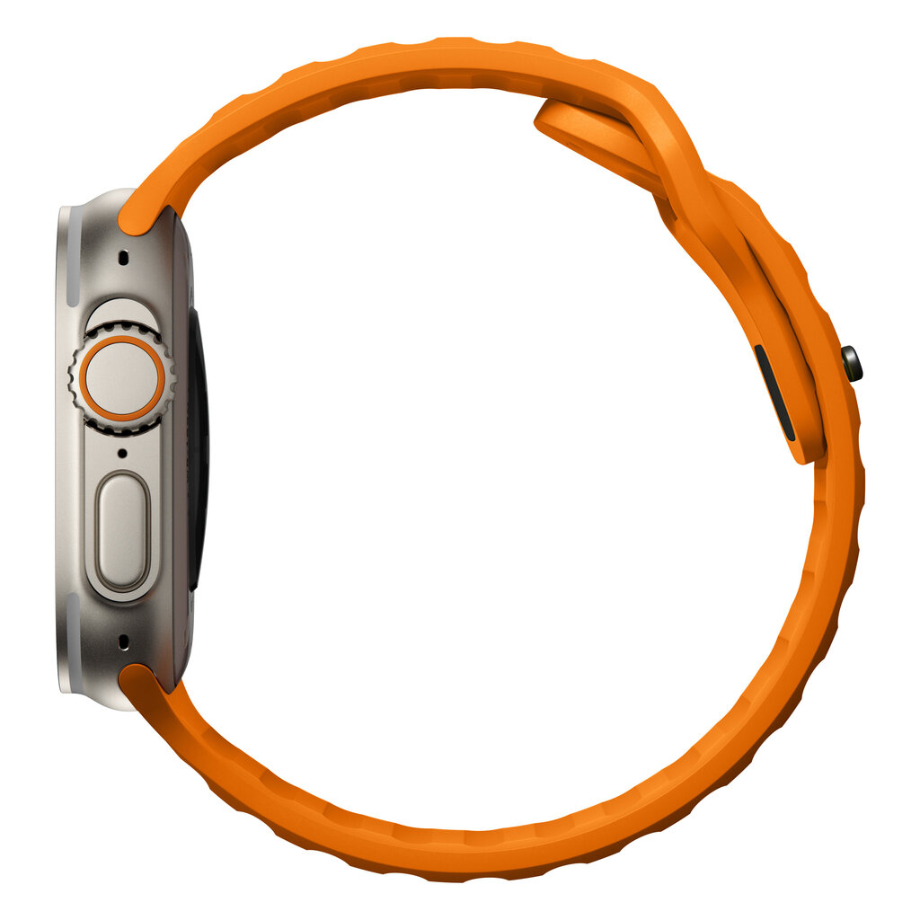 Nomad Sport Strap M/L, blaze - Apple Watch Ultra, Series 8, 7 (45mm), Series 5, 6, SE (44mm) hinta ja tiedot | Älykellojen ja aktiivisuusrannekkeiden lisätarvikkeet | hobbyhall.fi