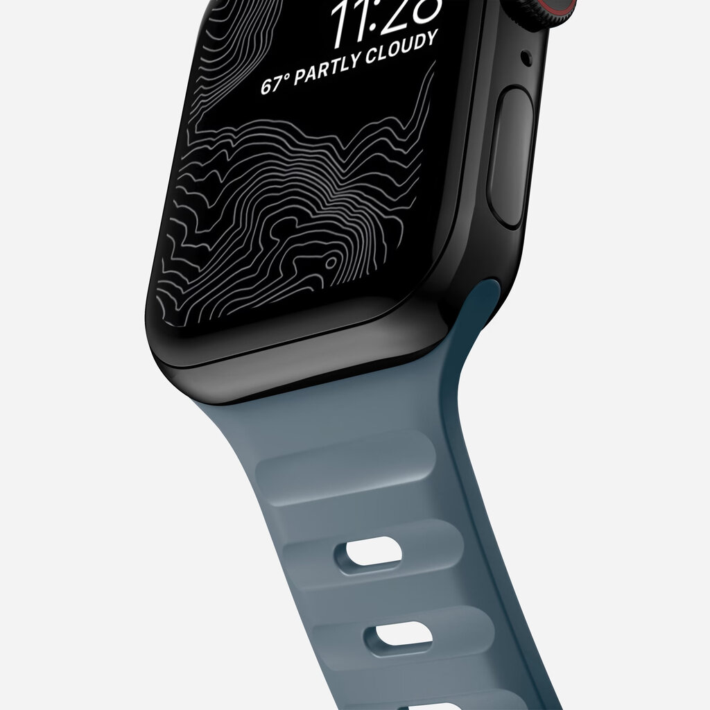 NOMAD Sport Strap M/L, marine blue - Apple Watch Ultra, Series 8, 7 (45mm), Series 6, SE (44mm) hinta ja tiedot | Älykellojen ja aktiivisuusrannekkeiden lisätarvikkeet | hobbyhall.fi