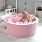 KiddyMoon 90x30cm/300 palloa ∅ 7cm pallomeri vaaleanpunainen hinta ja tiedot | Vauvan lelut | hobbyhall.fi