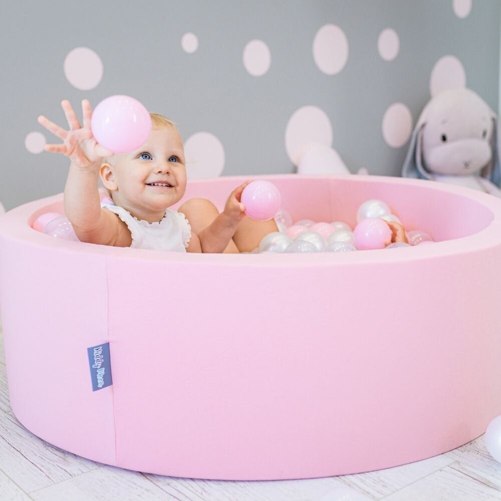 KiddyMoon 90x30cm/300 palloa pallomeri, vaaleanpunainen hinta ja tiedot | Vauvan lelut | hobbyhall.fi