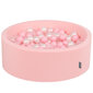 KiddyMoon 90x30cm/200 palloa ∅ 7cm pallomeri, vaaleanpunainen: vaaleanpunainen/helmi/läpinäkyvä hinta ja tiedot | Vauvan lelut | hobbyhall.fi