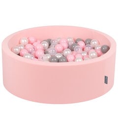 KiddyMoon 90x30cm/200 palloa ∅ 7cm pallomeri, vaaleanpunainen:helmiäis/harmaa/läpinäkyvä/vaaleanpunainen hinta ja tiedot | Vauvan lelut | hobbyhall.fi