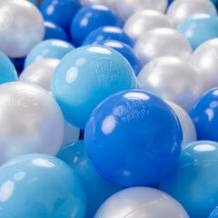 KiddyMoon 200 ∅ 7cm/2.75in pehmeät muoviset leikkipallot , baby blue/blue/pearl hinta ja tiedot | Vauvan lelut | hobbyhall.fi