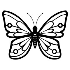 Seinäkoriste Butterfly, metallinen, 60 x 45 cm, musta hinta ja tiedot | Sisustustuotteet | hobbyhall.fi
