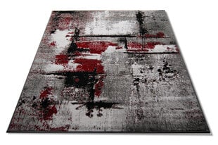 Matto harmaan / punaisen värinen 120 cm x 170 cm hinta ja tiedot | Isot matot | hobbyhall.fi