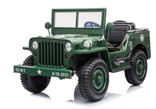 Jeep JH101, vihreän värinen lasten sähköauto hinta ja tiedot | Lasten sähköautot | hobbyhall.fi