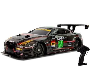 Kilpa-auto kaukosäätimellä Nissan GT-R Nismo GT3 1:16, musta hinta ja tiedot | Poikien lelut | hobbyhall.fi