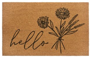 Hanse Home ovimatto Hello & Flowers 45x75 cm hinta ja tiedot | Ovimatot | hobbyhall.fi