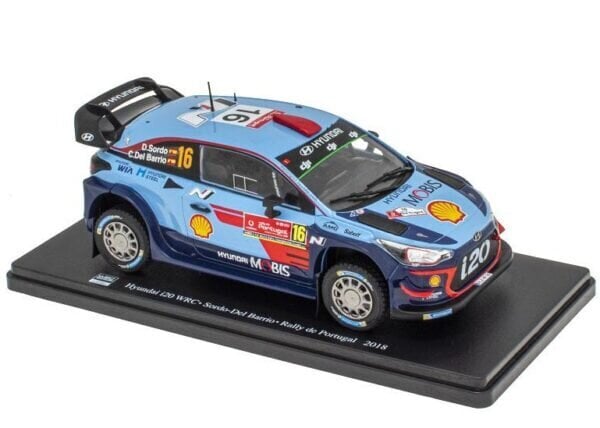 Hyundai i20 WRC Rallye de Portugal 2018 Sordo - Del Barrio HACHETTE 1:24 WRC004