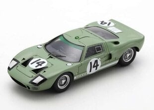 Ford GT40 #14 24H Le Mans 1965 J. Whitmore - I. Ireland SPARK 1:43 S4534 hinta ja tiedot | Pienoismallit | hobbyhall.fi