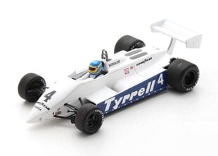 Tyrrell 011 #4 South African GP 1982 Slim Borgudd SPARK 1:43 S7282 hinta ja tiedot | Pienoismallit | hobbyhall.fi
