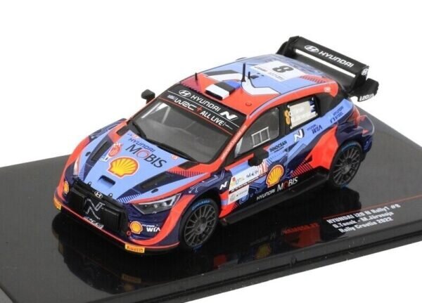 Hyundai i20 N #8 Rallye Croatia 2022 O.Tänak/M.Järveoja IXO 1:43 RAM850 hinta ja tiedot | Pienoismallit | hobbyhall.fi