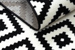 Matto BCF Morad RUTA timantteja, geometrinen - musta / kerma hinta ja tiedot | Isot matot | hobbyhall.fi