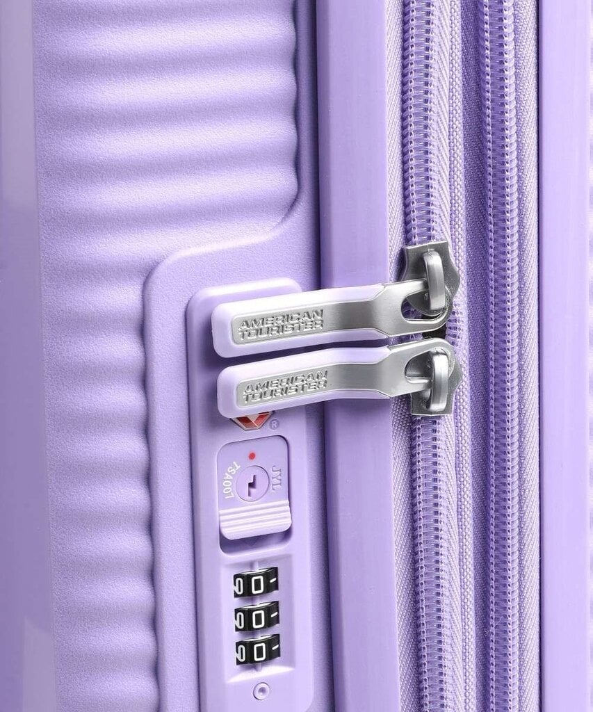 American Tourister lentolaukku Soundbox Spinner Expandable 55cm, violetti hinta ja tiedot | Matkalaukut ja matkakassit | hobbyhall.fi