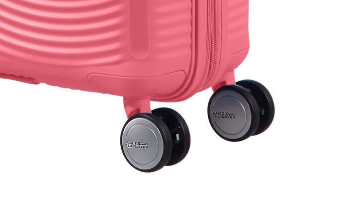 American Tourister lentolaukku Soundbox Spinner Expandable 55cm, pinkki hinta ja tiedot | Matkalaukut ja matkakassit | hobbyhall.fi