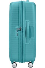 American Tourister iso matkalaukku Soundbox Spinner Turquise Tonic Expandable 77cm, vihreä hinta ja tiedot | American Tourister Koulutarvikkeet | hobbyhall.fi