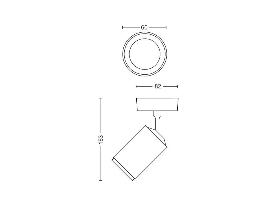 Hue White and Color ambiance musta Fugato-kohdevalaisin 1x5.7W hinta ja tiedot | Seinävalaisimet | hobbyhall.fi