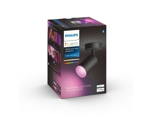 Hue White and Color ambiance musta Fugato-kohdevalaisin 1x5.7W hinta ja tiedot | Seinävalaisimet | hobbyhall.fi