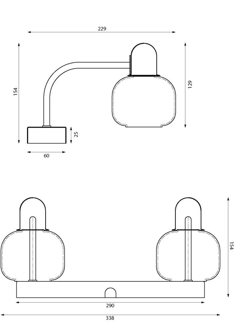 Aneta Lighting seinävalaisin MESSINA hinta ja tiedot | Seinävalaisimet | hobbyhall.fi