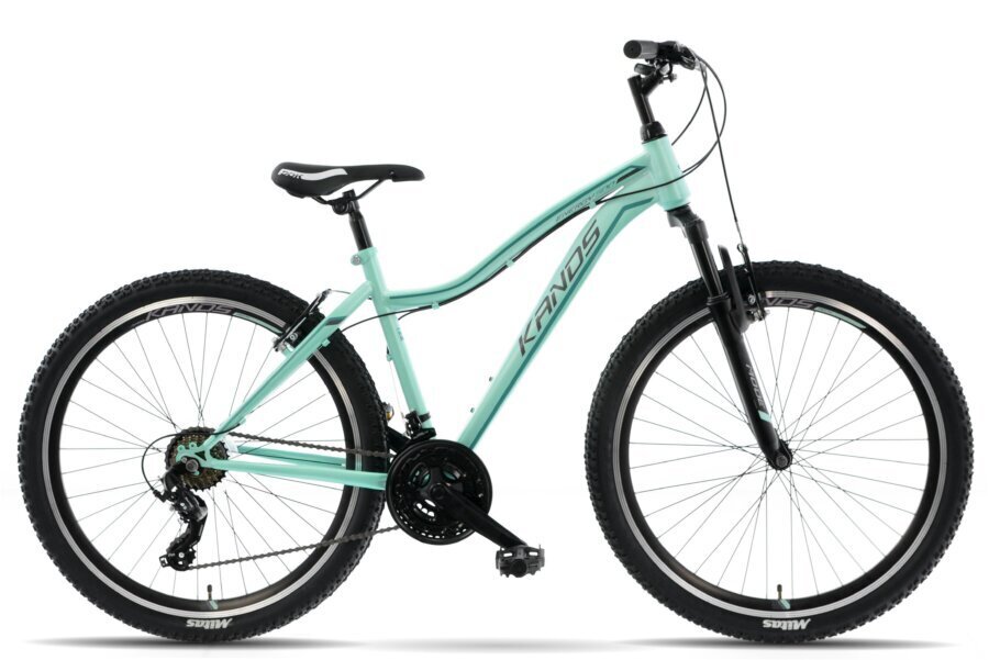 Naisten polkupyörä MTB Kands Energy 500, 150-167 cm, 27,5" alumiinivanteet, turkoosi hinta ja tiedot | Polkupyörät | hobbyhall.fi