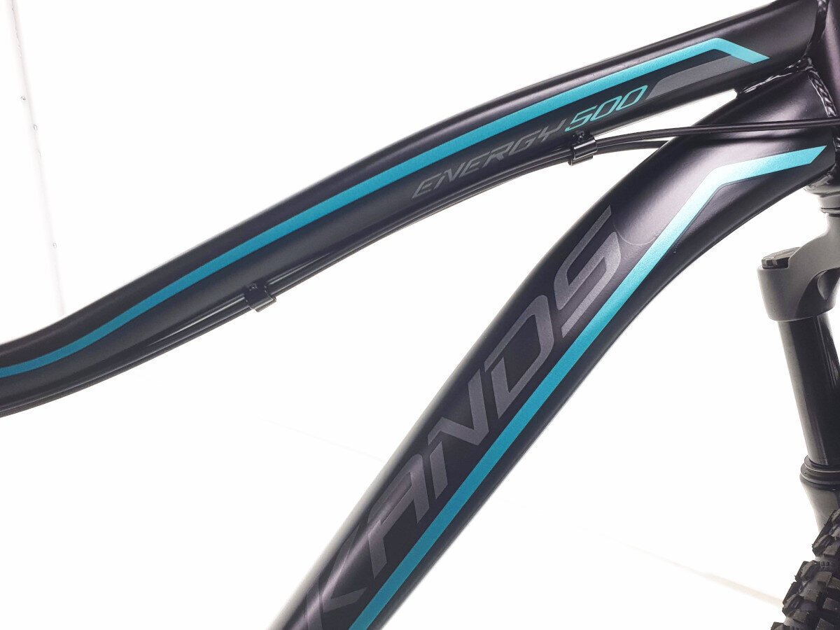 Naisten polkupyörä MTB Kands Energy 500, 168-185 cm, 27,5" alumiinivanteet, musta/turkoosi hinta ja tiedot | Polkupyörät | hobbyhall.fi