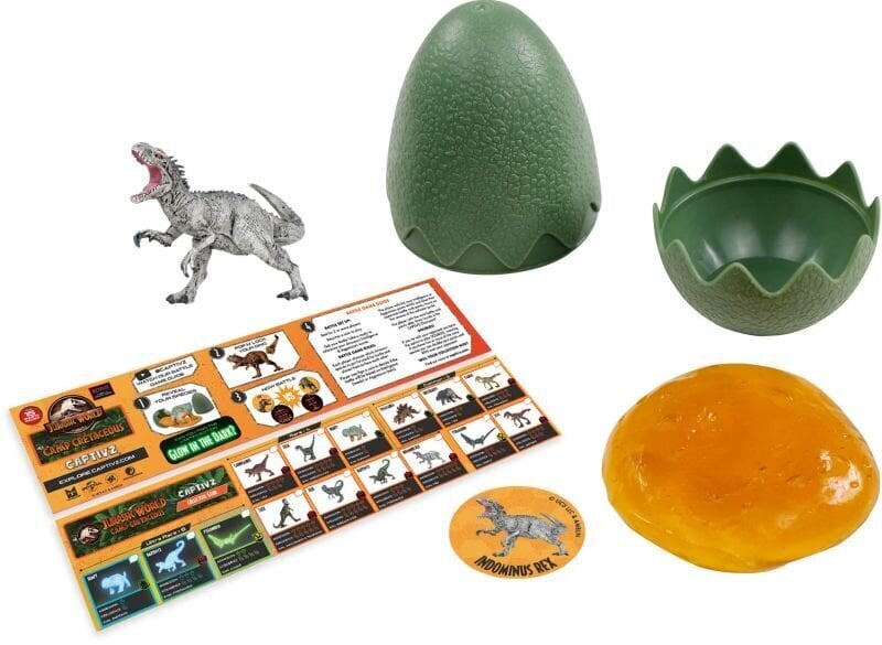 Slime-muna dinosauruksella Captivz Clash Edition, 3 kpl pakkauksessa, TM-JW-BESE3PK hinta ja tiedot | Poikien lelut | hobbyhall.fi