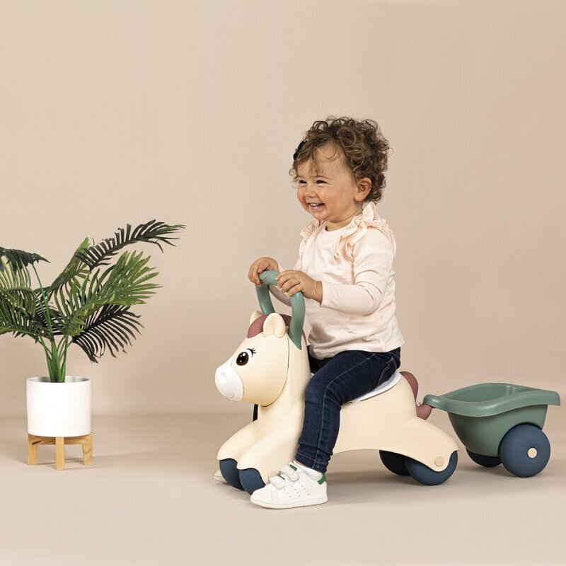 Smoby Little First Baby Pony trailerilla hinta ja tiedot | Poikien lelut | hobbyhall.fi