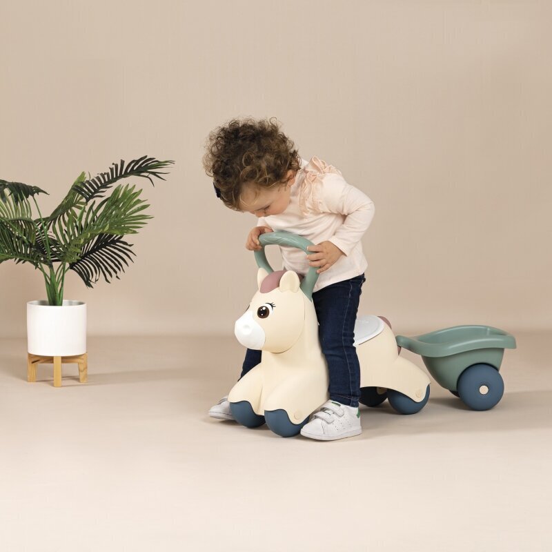 Smoby Little First Baby Pony trailerilla hinta ja tiedot | Poikien lelut | hobbyhall.fi