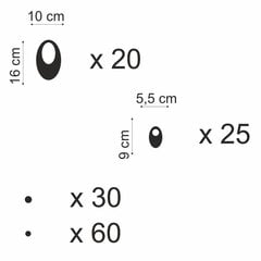 Seinäkoriste Timantit 2 hinta ja tiedot | Peilit | hobbyhall.fi