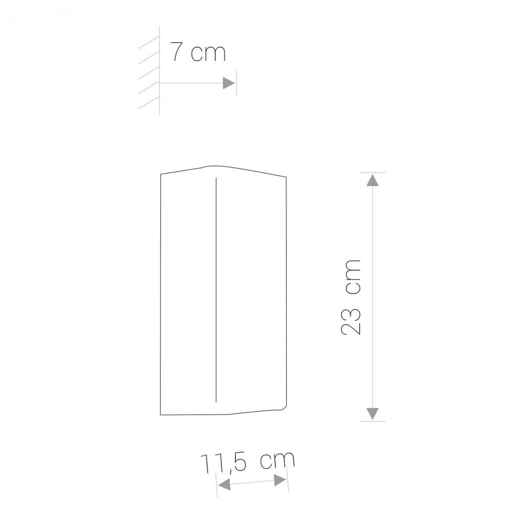 Nowodvorski Lighting seinävalaisin Bergen Graphite 9707 hinta ja tiedot | Seinävalaisimet | hobbyhall.fi