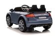 Audi TT RS yksipaikkainen sähköauto lapsille, vaaleansininen hinta ja tiedot | Lasten sähköautot | hobbyhall.fi