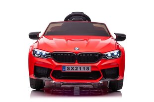 BMW M5 yksipaikkainen sähköauto, punainen hinta ja tiedot | Lasten sähköautot | hobbyhall.fi