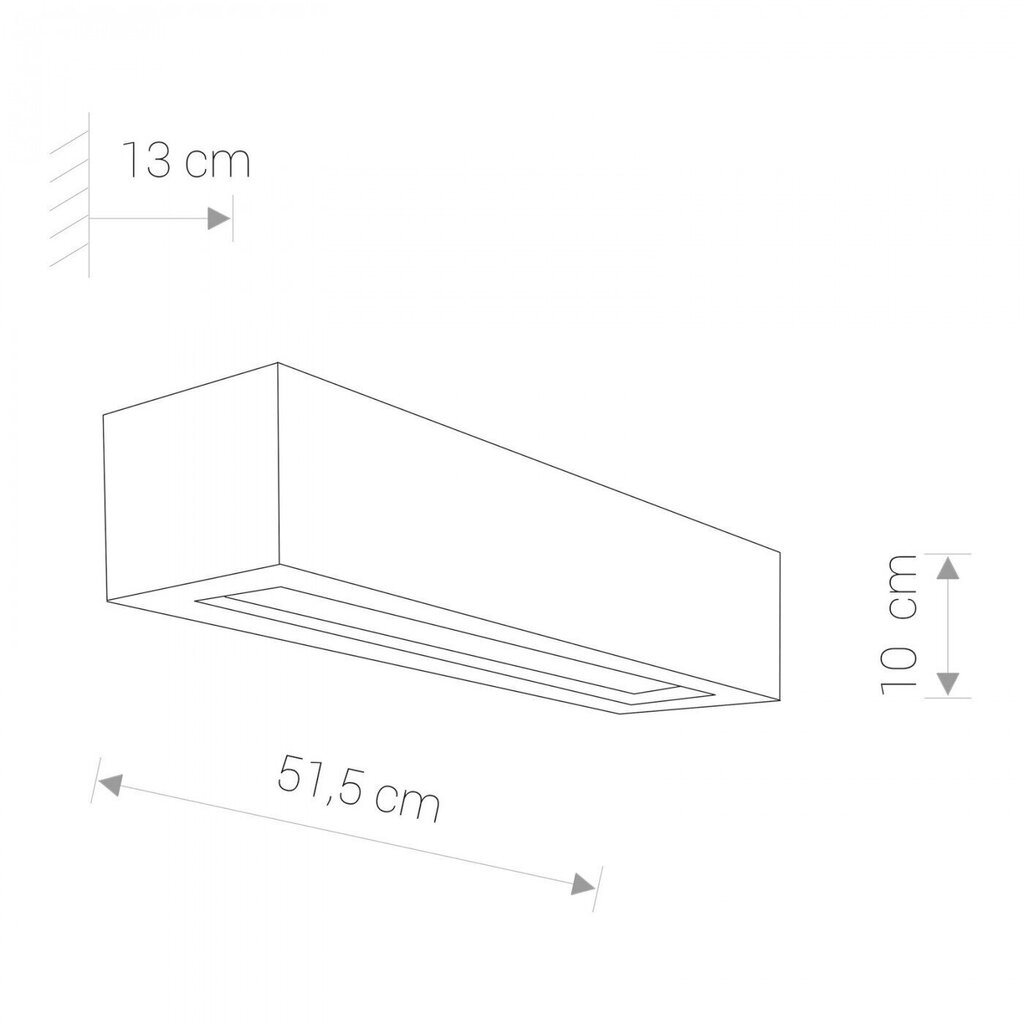 Nowodvorski Lighting seinävalaisin Solid 9721 hinta ja tiedot | Seinävalaisimet | hobbyhall.fi