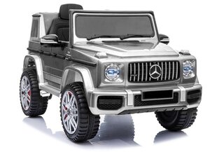 Mercedes G63 yksipaikkainen sähköauto lapsille, hopea hinta ja tiedot | Lasten sähköautot | hobbyhall.fi