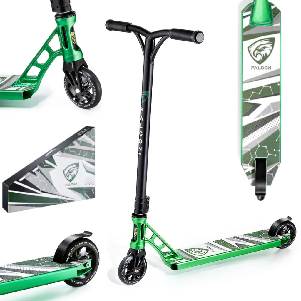 Potkulauta Falcon Pro Majestic Green 110mm hinta ja tiedot | Potkulaudat | hobbyhall.fi