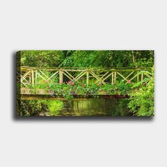 Sisustustaulu Kukkien silta, 30 x 80 cm hinta ja tiedot | Taulut | hobbyhall.fi