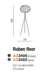 Lattiavalaisin Azzardo Ruben Floor AZ2406 hinta ja tiedot | Lattiavalaisimet | hobbyhall.fi