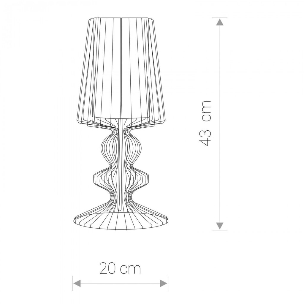 Nowodvorski Lighting pöytävalaisin Aveiro S Black I 5411. hinta ja tiedot | Pöytävalaisimet | hobbyhall.fi