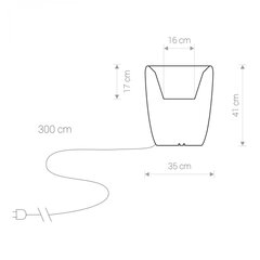 Nowodvorski Lighting pöytävalaisin Flowerpot S 9711 hinta ja tiedot | Pöytävalaisimet | hobbyhall.fi