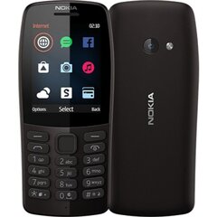 Nokia 210, Dual Sim, Black hinta ja tiedot | Nokia Puhelimet, älylaitteet ja kamerat | hobbyhall.fi