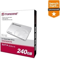 TRANSCEND SSD220S 240GB SSD 2.5 SATA3 hinta ja tiedot | Kovalevyt | hobbyhall.fi