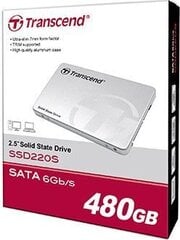 TRANSCEND SSD220S 480GB SSD 2.5 SATA3 hinta ja tiedot | Kovalevyt | hobbyhall.fi