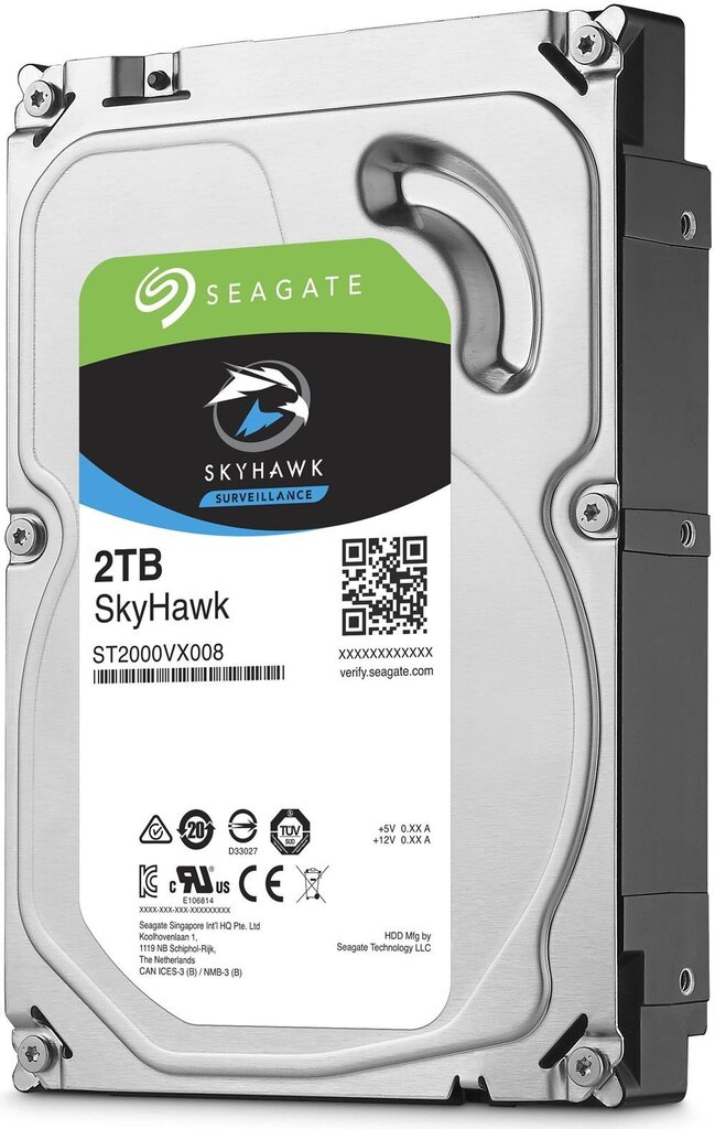 Seagate SkyHawk 2TB 5900RPM SATAIII 64MB ST2000VX008 hinta ja tiedot | Kovalevyt | hobbyhall.fi