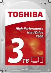 Toshiba P300 3TB 7200RPM 3.5" SATA (HDWD130UZSVA) hinta ja tiedot | Kovalevyt | hobbyhall.fi