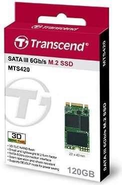 Transcend MTS420 120 GB, SATA3 (TS120GMTS420) hinta ja tiedot | Kovalevyt | hobbyhall.fi