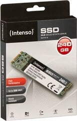 Sisäinen kiintolevy Intenso 3833440 High Performance sisäinen SSD, 240 Gt M.2 SATA III. hinta ja tiedot | Kovalevyt | hobbyhall.fi