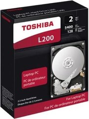 Toshiba L200 2TB SATA3 (HDWL120EZSTA) hinta ja tiedot | Toshiba Tietokoneet ja pelaaminen | hobbyhall.fi